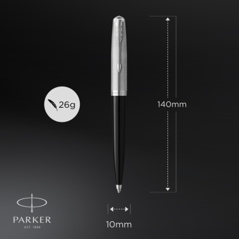 Długopis Parker 51 Czarny z chromowanym wykończeniem w Pudełku Premium Długopis Parker 51 Czarny z chromowanym wykończeniem w Pudełku Premium