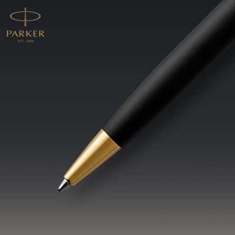 Długopis PARKER Sonnet długopis Matte Black GT ze Złotymi Wykończeniami w Pudełku Premium Długopis PARKER Sonnet długopis Matte Black GT ze Złotymi Wykończeniami w Pudełku Premium