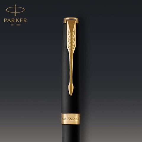Długopis PARKER Sonnet długopis Matte Black GT ze Złotymi Wykończeniami w Pudełku Premium Długopis PARKER Sonnet długopis Matte Black GT ze Złotymi Wykończeniami w Pudełku Premium