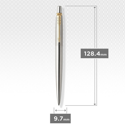 Długopis Parker Jotter Stalowy Pozłacony GT w Etui Długopis Parker Jotter Stalowy Pozłacony GT w Etui