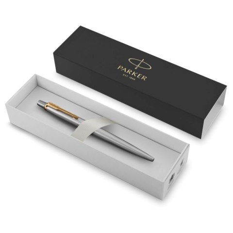 Długopis Parker Jotter Stalowy Pozłacony GT w Etui Długopis Parker Jotter Stalowy Pozłacony GT w Etui