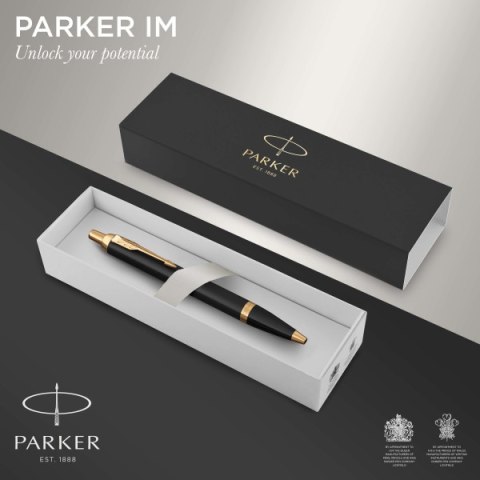 Długopis Parker PARKER IM Black Lacquer GT w Etui Długopis Parker PARKER IM Black Lacquer GT w Etui