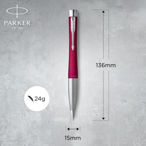 Długopis Parker Urban Vibrant Magenta CT z chromowanym wykończeniem w Etui Długopis Parker Urban Vibrant Magenta CT z chromowanym wykończeniem w Etui