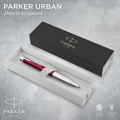 Długopis Parker Urban Vibrant Magenta CT z chromowanym wykończeniem w Etui Długopis Parker Urban Vibrant Magenta CT z chromowanym wykończeniem w Etui