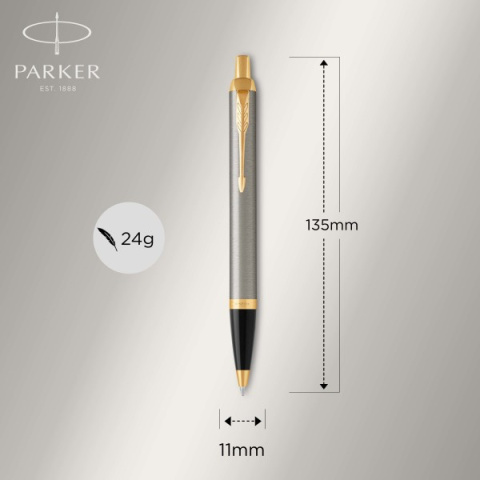 Długopis Parker PARKER IM Brushed Metal GT w Etui Długopis Parker PARKER IM Brushed Metal GT w Etui