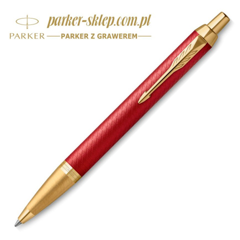 Długopis Parker PARKER IM Kolor Premium Red Lacquer GT w Etui Długopis Parker PARKER IM Kolor Premium Red Lacquer GT w Etui