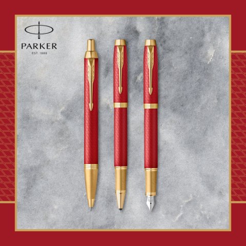 Długopis Parker PARKER IM Kolor Premium Red Lacquer GT w Etui Długopis Parker PARKER IM Kolor Premium Red Lacquer GT w Etui