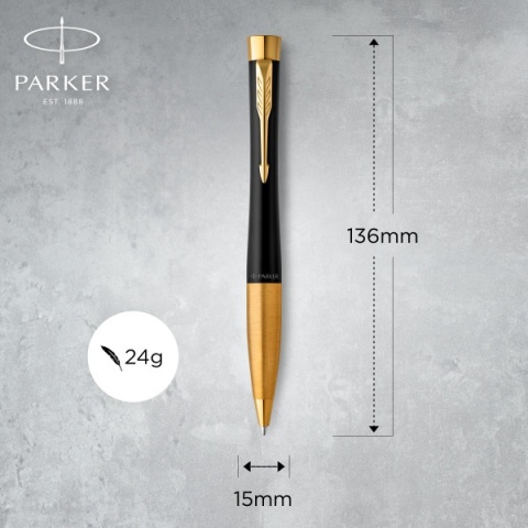 Długopis Parker Urban Muted Black GT złocony w Pudełku 2143640 Długopis Parker Urban Muted Black GT złocony w Pudełku 2143640