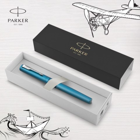 Pióro PARKER Vector XL Teal Morski Stalówka M w Pudełku Pióro PARKER Vector XL Teal Morski Stalówka M w Pudełku