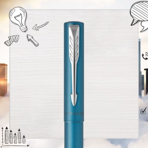 Pióro PARKER Vector XL Teal Morski Stalówka M w Pudełku Pióro PARKER Vector XL Teal Morski Stalówka M w Pudełku