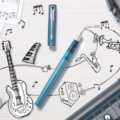 Pióro PARKER Vector XL Teal Morski Stalówka M w Pudełku Pióro PARKER Vector XL Teal Morski Stalówka M w Pudełku