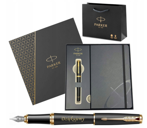 PARKER URBAN CZARNY PIÓRO Z GRAWEREM W PUDEŁKU Z NOTESEM PARKER URBAN CZARNY PIÓRO Z GRAWEREM W PUDEŁKU Z NOTESEM