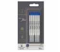 PARKER WKŁAD METALOWY DO DŁUGOPISU NIEBIESKI 10 SZTUK ROZMIAR MEDIUM 0,7MM
