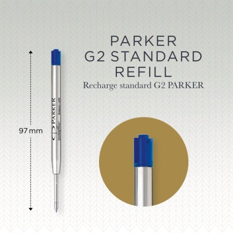 PARKER WKŁAD METALOWY DO DŁUGOPISU NIEBIESKI 10 SZTUK ROZMIAR MEDIUM 0,7MM PARKER WKŁAD METALOWY DO DŁUGOPISU NIEBIESKI 10 SZTUK ROZMIAR MEDIUM 0,7MM