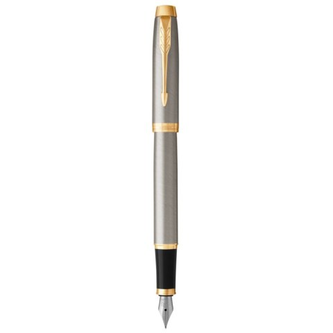 Pióro PARKER Brushed Metal GT ZŁOCONY Stalówka F w Pudełku Pióro PARKER Brushed Metal GT ZŁOCONY Stalówka F w Pudełku