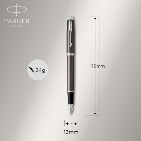 Pióro PARKER Pióro wieczne IM Dark Espresso CT Stalówka F w Pudełku Pióro PARKER Pióro wieczne IM Dark Espresso CT Stalówka F w Pudełku