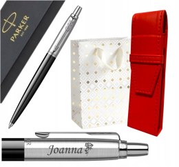 Długopis Parker Jotter CT CZARNY Z GRAWEREM I ETUI CZERWONE ORG PARKER
