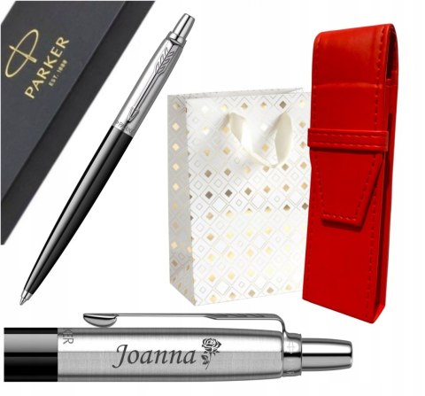 Długopis Parker Jotter CT CZARNY Z GRAWEREM I ETUI CZERWONE ORG PARKER Długopis Parker Jotter CT CZARNY Z GRAWEREM I ETUI CZERWONE ORG PARKER