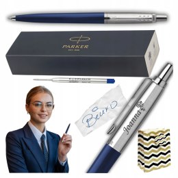 Długopis Parker Jotter Granatowy Z Trwałym Grawerem Prezent Torebka Gratis