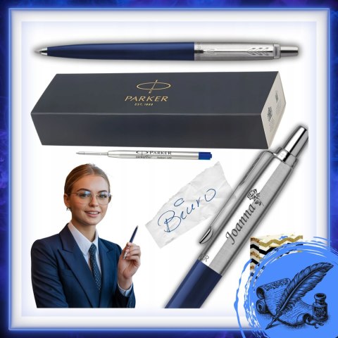 Długopis Parker Jotter Granatowy Z Trwałym Grawerem Prezent Torebka Gratis Długopis Parker Jotter Granatowy Z Trwałym Grawerem Prezent Torebka Gratis