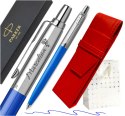 Długopis Parker Jotter Originals Ct Niebieski z grawerem i Etui Czerwone