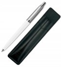 Długopis Parker Jotter BIAŁY z Grawerem i ETUI CZARNE TORBKA I PUDEŁKO