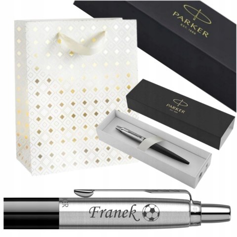 Długopis Parker Jotter Czarny Oryginalny Z Grawerem W Ozdobnej Torebce Długopis Parker Jotter Czarny Oryginalny Z Grawerem W Ozdobnej Torebce