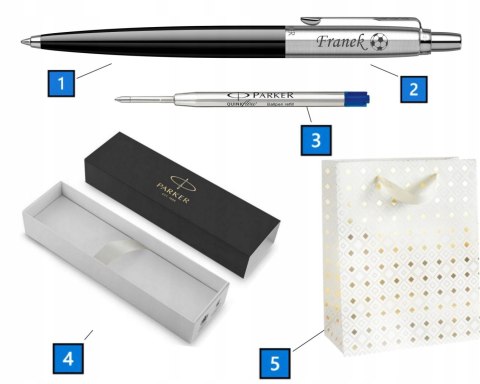 Długopis Parker Jotter Czarny Oryginalny Z Grawerem W Ozdobnej Torebce Długopis Parker Jotter Czarny Oryginalny Z Grawerem W Ozdobnej Torebce