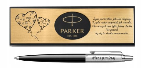DŁUGOPIS ORYGINALNY PARKER JOTTER CZARNY Z GRAWEREM I TABLICZKĄ NA PREZENT DŁUGOPIS ORYGINALNY PARKER JOTTER CZARNY Z GRAWEREM I TABLICZKĄ NA PREZENT