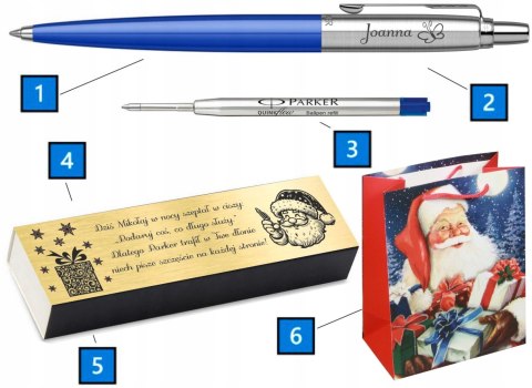 DŁUGOPIS PARKER JOTTER ORIGINALS NIEBIESKI CT Z GRAWEREM PREZENT MIKOŁAJKI