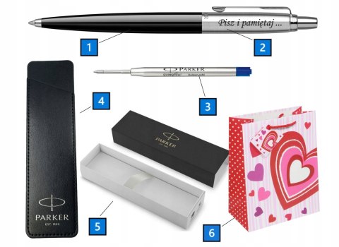 Długopis Parker Jotter Czarny Oryginalny z Grawerem Gratis na Prezent Długopis Parker Jotter Czarny Oryginalny z Grawerem Gratis na Prezent