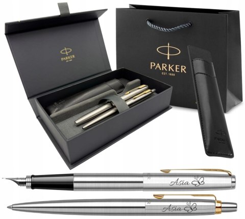 ZESTAW PARKER JOTTER GT PIÓRO DŁUGOPIS Z GRAWEREM W PUDEŁKU Z ETUI PARKER ZESTAW PARKER JOTTER GT PIÓRO DŁUGOPIS Z GRAWEREM W PUDEŁKU Z ETUI PARKER