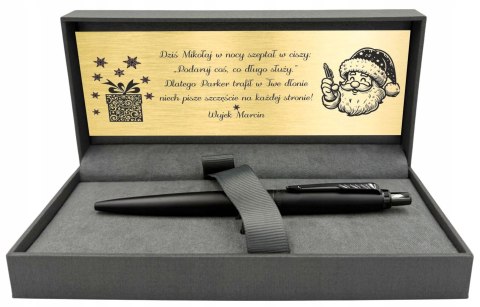 DŁUGOPIS PARKER JOTTER CZARNY XL Z GRAWEREM I TABLICZKĄ PREZENT MIKOŁAJKI