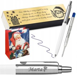 DŁUGOPIS PARKER JOTTER ORIGINALS BIAŁY CT Z GRAWEREM PREZENT NA MIKOŁAJA