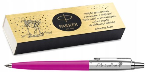 DŁUGOPIS PARKER JOTTER ORIGINALS MAGENTA CT Z GRAWEREM PREZENT NA MIKOŁAJA