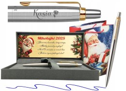 DŁUGOPIS PARKER JOTTER ZŁOCONY GT Z GRAWEREM TABLICZKA PREZENT MIKOŁAJKI