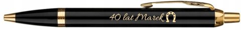 DŁUGOPIS PARKER IM GT ZŁOCONY Z GRAWEREM I TABLICZKA NA URODZINY