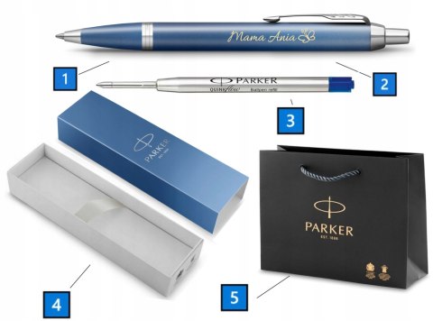 DŁUGOPIS PARKER IM RITUALS BLUE CT Z GRAWEREM NA PREZENT na ŚWIĘTA WIGILIĘ