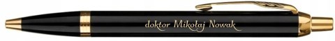 Długopis Parker Im Gt Złocony Z Grawerem Prezent SUPER DLA LEKARZA