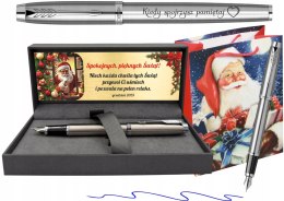 PARKER PIÓRO WIECZNE IM STALOWE M CT GRAWEREM Z TALICZKĄ PREZENT NA ŚWIĘTA