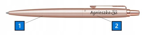 DŁUGOPIS PARKER PINK GOLD Z GRAWEREM NA PREZENT TABLICZKA na ŚWIĘTA