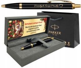 PARKER DŁUGOPIS IM GT ZŁOCONY Z GRAWEREM I SUBLIMACJĄ NA PREZENT na ŚWIĘTA