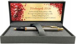 DŁUGOPIS PARKER IM STALOWY GT z GRAWEREM ZESTAW NA PREZENT NA WALENTYNKI