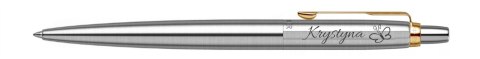 DŁUGOPIS PARKER JOTTER Z GRAWEREM GT ZŁOCONY z Brelokiem na WALENTYNKI