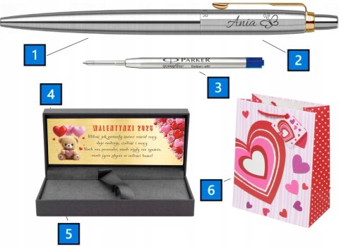 DŁUGOPIS PARKER ZŁOCONY JOTTER Z GRAWEREM PREZENT DLA DZIEWCZYNY WALENTYNKI