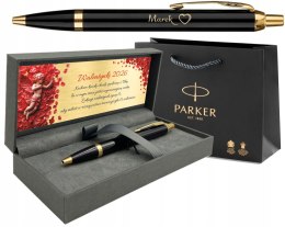 Długopis Parker Im Gt Złocony Z Grawerem Gotowy PREZENT NA WALENTYNKI