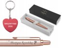 Długopis Parker Jotter Pink GOLD Z GRAWEREM BRELOK SERCE NA WALENTYNKI