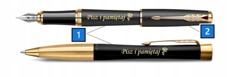 PARKER PIÓRO WIECZNE I DŁUGOPIS URBAN ZŁOCONY Z GRAWEREM na WALENTYNKI