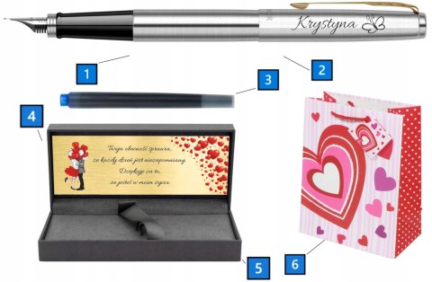 PIÓRO WIECZNE PARKER JOTTER GT ZŁOCONE Z GRAWEREM PREZENT NA WALENTYNKI