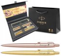 ZESTAW PARKER Długopis Jotter Pink i Monogold z GRAWEREM na Dzień Kobiet
